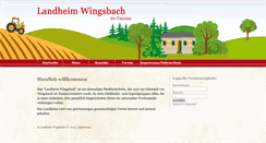Desktop Screenshot of landheim-wingsbach.de