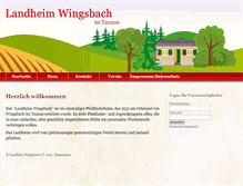 Tablet Screenshot of landheim-wingsbach.de